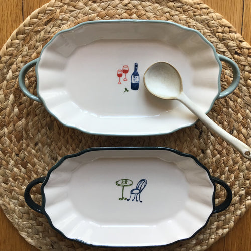 Plate with Handles | 2 Styles