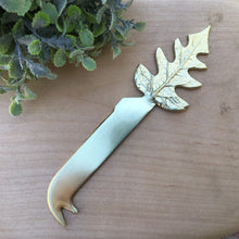 Load image into Gallery viewer, gold leaf  cheese knife four styles 