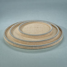 Load image into Gallery viewer, ZODAX Coiled Ratan Serving Tray | 2 Styles