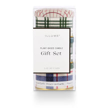Load image into Gallery viewer, Balsam &amp; Cedar Holiday Tin Trio Gift Set