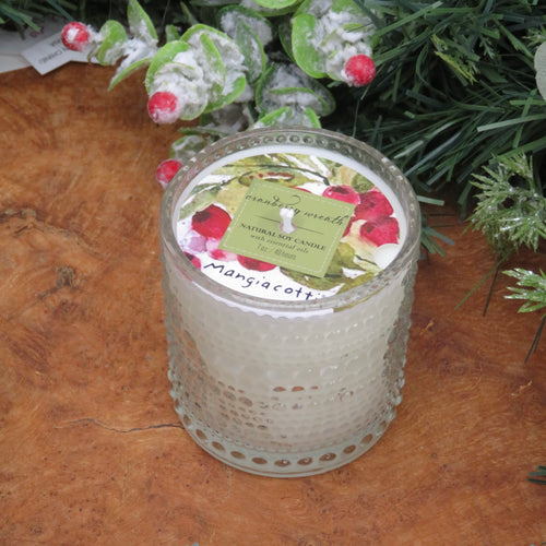Cranberry Wreath Candle