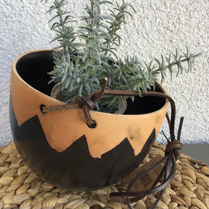 Hanging Pot with Leather | 4 Styles available at Bench Home