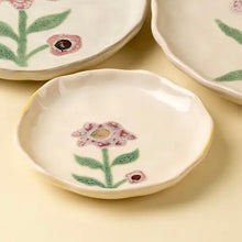 Load image into Gallery viewer, Small Stoneware Painted Plates | Two Styles