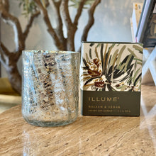 Load image into Gallery viewer, Balsam &amp; Cedar Small Boxed Crackle Glass Candle