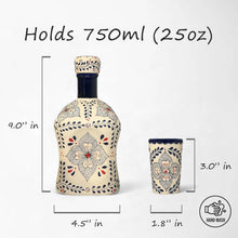 Load image into Gallery viewer, Talavera Tequila Decanter Set