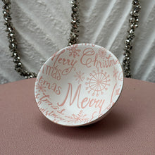 Load image into Gallery viewer, Holiday Pink &amp; White Bowl