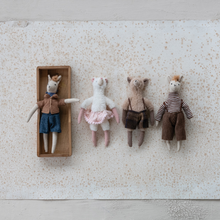 Load image into Gallery viewer, Four small animal figurine toys on a textured surface
