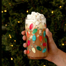 Load image into Gallery viewer, Holiday Lights Glass Can