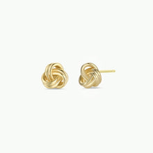 Load image into Gallery viewer, Petite Gold Knot Earrings