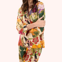 Load image into Gallery viewer, Cream Autumn Posy Pajamas - Medium