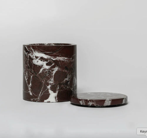 Poured NY Flames & Flannel Marble Candle