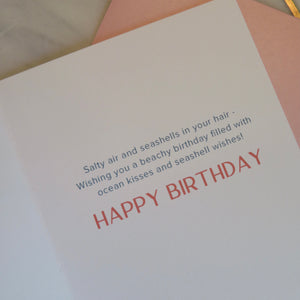 Birthday Shell Card available at Bench Home
