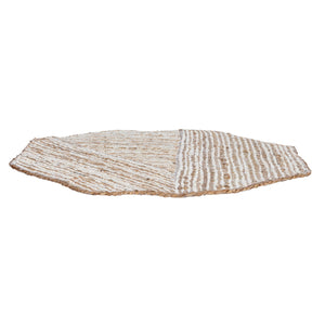 Cotton & Jute Embroidered Octagon Shaped Placemat available at Bench Home
