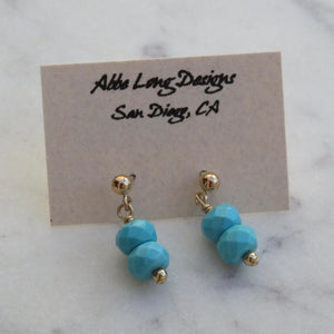 Turquoise Post Earrings available at Bench Home
