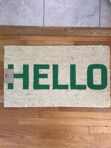 Hello Doormat available at Bench Home