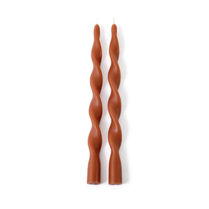 ZODAX Lumière Twist Formal Candles- Set of 2 - 12 in | Six Styles available at Bench Home