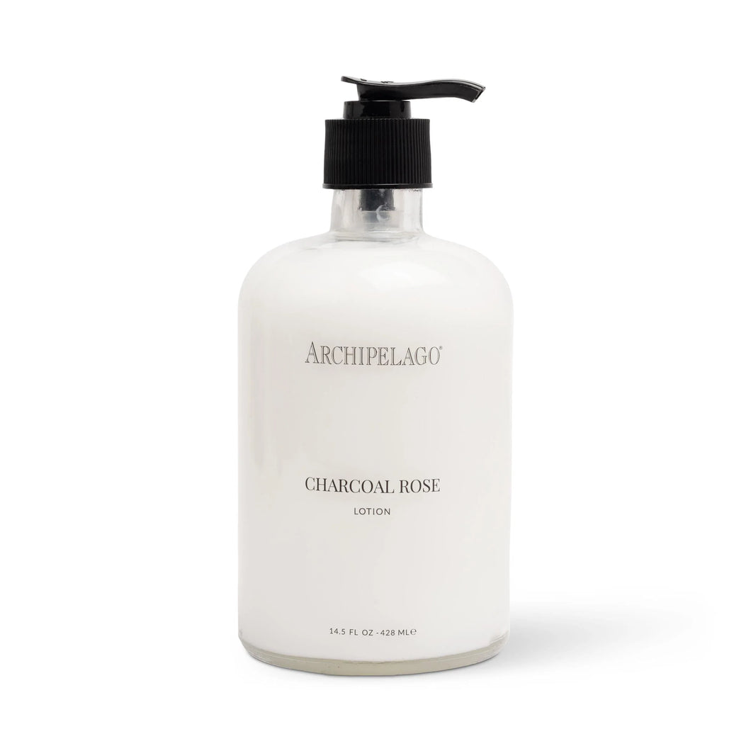 Charcoal Rose Glass Lotion
