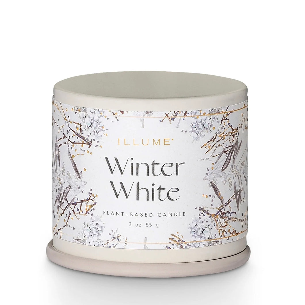 Winter White Demi Vanity Tin Candle