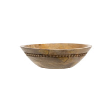 Load image into Gallery viewer, Bead Trim Wood Bowl