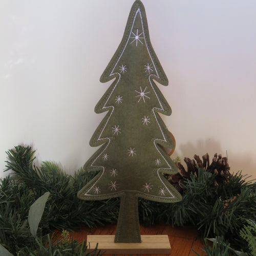 Felted Tree with Stars