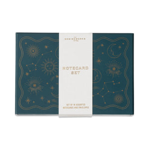 Celestial Notecards | Set of 16 Assorted available at Bench Home