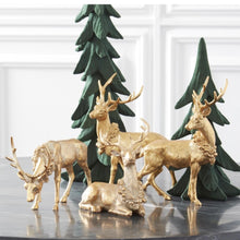 Load image into Gallery viewer, Antique Gold Resin Deer | Four Styles