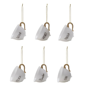 Holiday Teacup Ornaments available at Bench Home