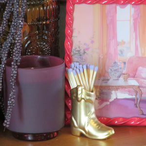 Ceramic Cowboy Boot Matches Holder |3 Styles available at Bench Home