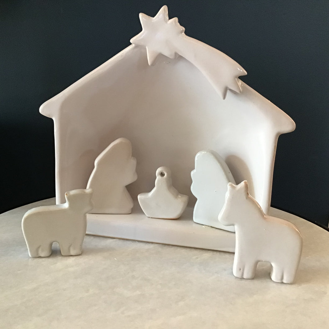 Stoneware Nativity Set