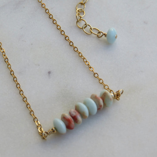 Imperial Jasper Bar Necklace