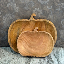 Load image into Gallery viewer, Wood Pumpkin Tray | Two Styles