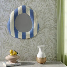 Load image into Gallery viewer, Blue Striped Wall Mirror