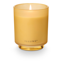 Load image into Gallery viewer, Yellow candle in a glass container with &#39;ILLUME&#39; branding on a white background