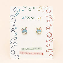 Load image into Gallery viewer, Frenchie Dog Enamel Earrings