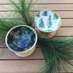 Enameled Holiday Footed Bowl | 2 Styles available at Bench Home