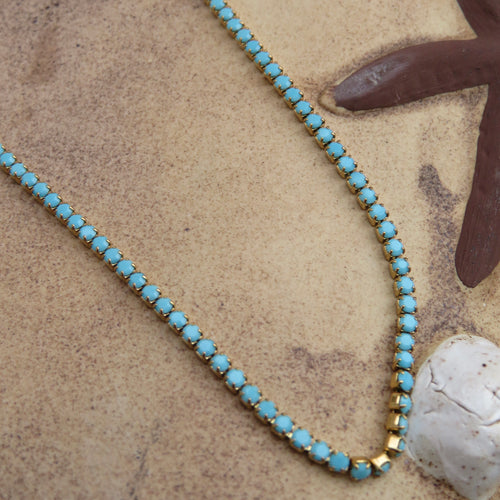 Turquoise Tennis Necklace