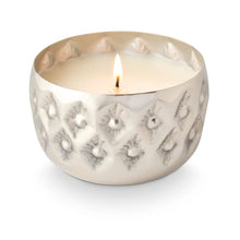 Load image into Gallery viewer, Balsam &amp; Cedar Silver Pressed Metal Candle