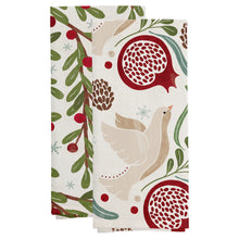 Load image into Gallery viewer, Winter Berry Tea Towels