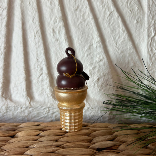 Chocolate Dipped Cone Ornament