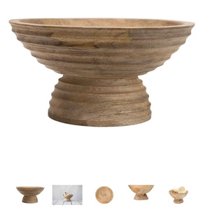 Footed Wood Bowl available at Bench Home