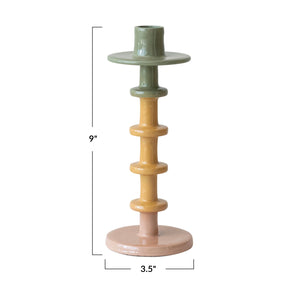 Enameled Metal Taper Holder available at Bench Home