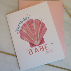 Birthday Shell Card available at Bench Home