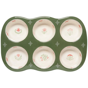 Camelia Floral Muffin Pan available at Bench Home