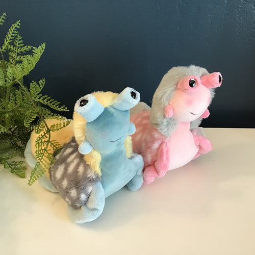 Plush slug in two styles