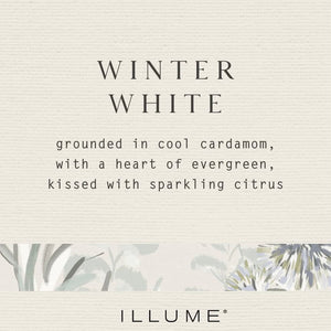 White Winter Crackle Glass Boxed Candle available at Bench Home