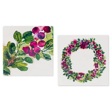 Load image into Gallery viewer, Cranberry Wreath Coasters | 2 Styles