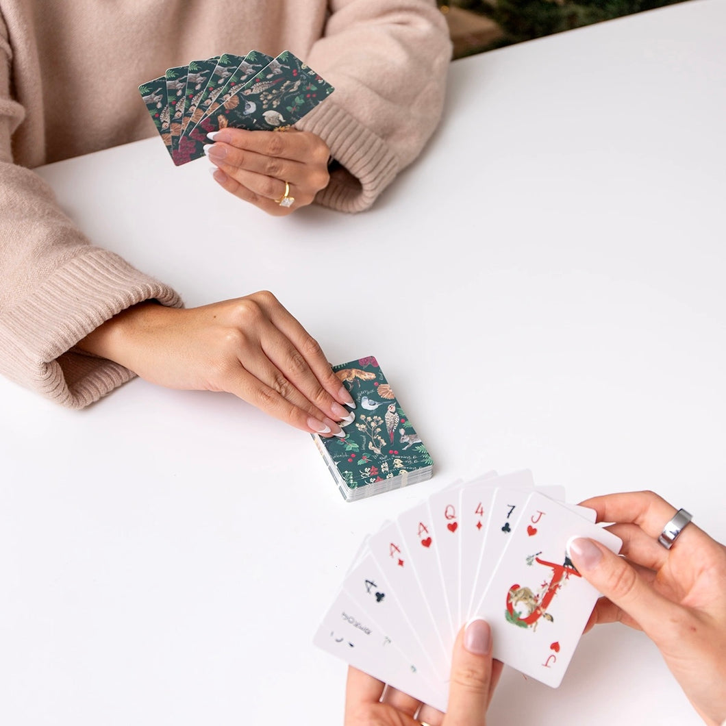 Winter Flora & Fauna Playing Cards