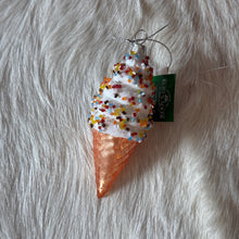 Load image into Gallery viewer, Glass Ice Cream Ornament | Two Styles