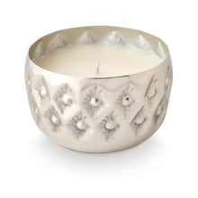Load image into Gallery viewer, Balsam &amp; Cedar Silver Pressed Metal Candle