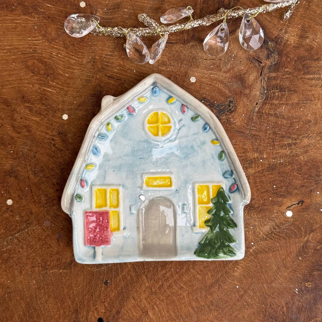 Holiday House Shaped Dish | Six Styles